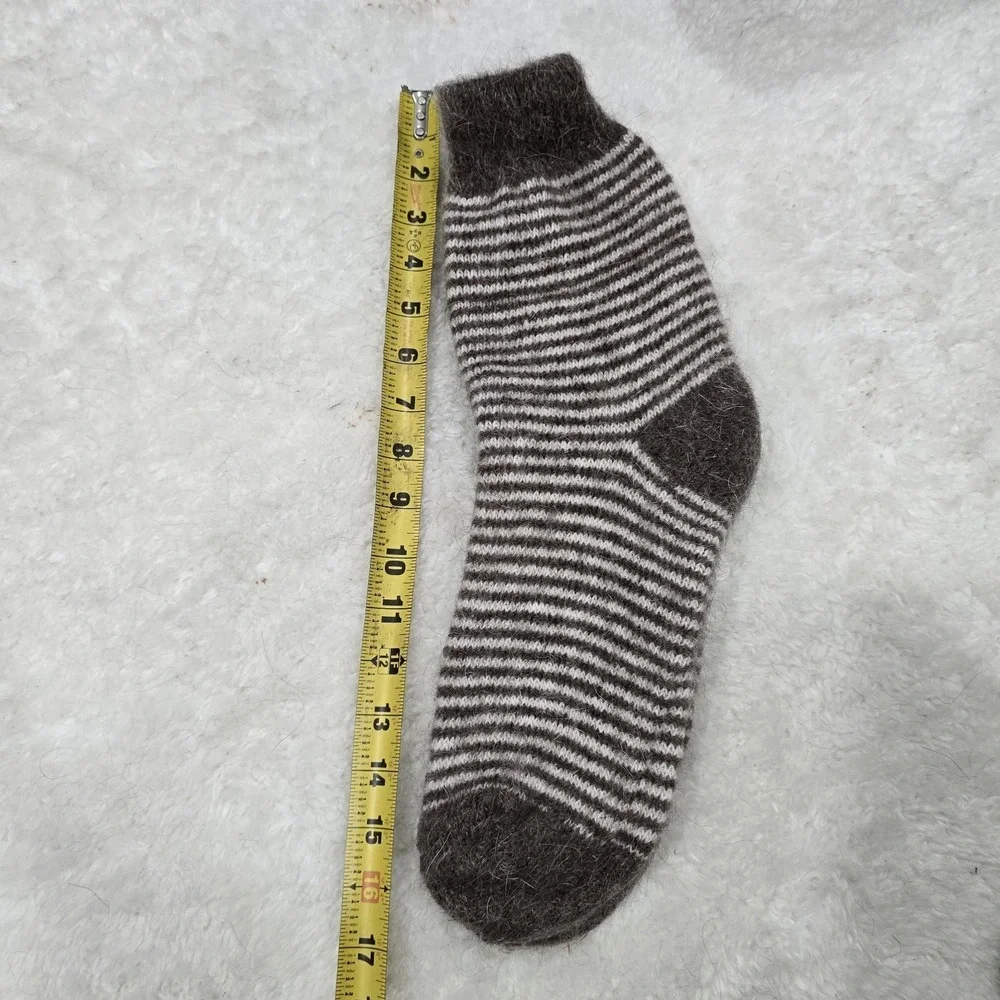 Handmade‎ Goat Down Socks, 100% OrganicWarm Winter Wool Socks, Hand Knitted